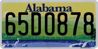 AL license plate 65DO878