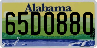 AL license plate 65DO880