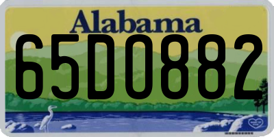 AL license plate 65DO882