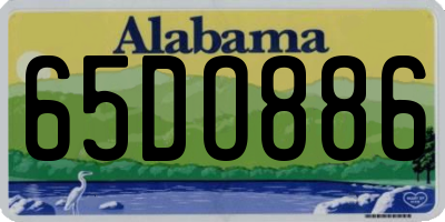 AL license plate 65DO886