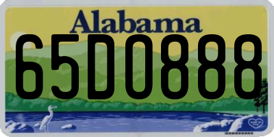 AL license plate 65DO888