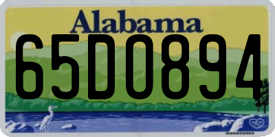 AL license plate 65DO894