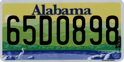 AL license plate 65DO898