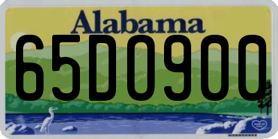 AL license plate 65DO900
