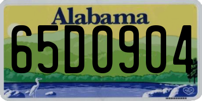 AL license plate 65DO904