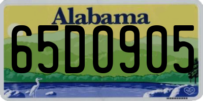 AL license plate 65DO905