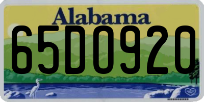 AL license plate 65DO920