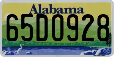 AL license plate 65DO928