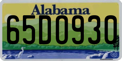 AL license plate 65DO930