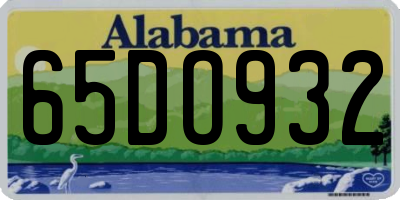 AL license plate 65DO932