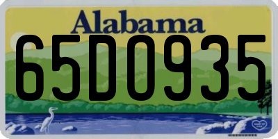 AL license plate 65DO935