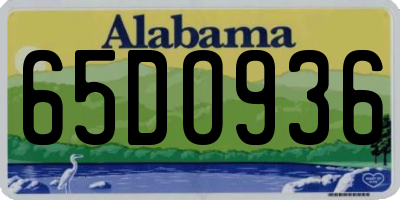 AL license plate 65DO936