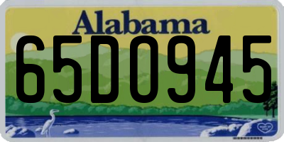 AL license plate 65DO945