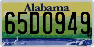 AL license plate 65DO949
