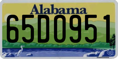 AL license plate 65DO951