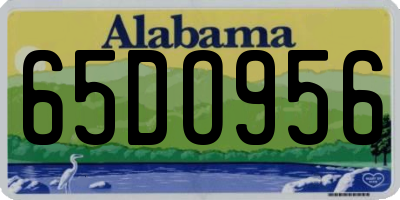 AL license plate 65DO956