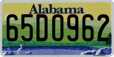 AL license plate 65DO962
