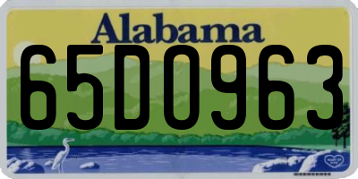 AL license plate 65DO963