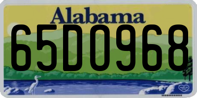AL license plate 65DO968