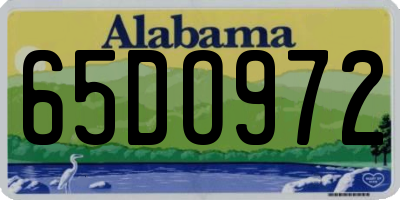 AL license plate 65DO972