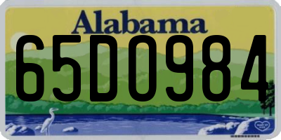 AL license plate 65DO984