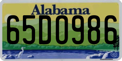 AL license plate 65DO986