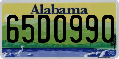 AL license plate 65DO990