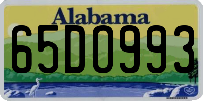 AL license plate 65DO993