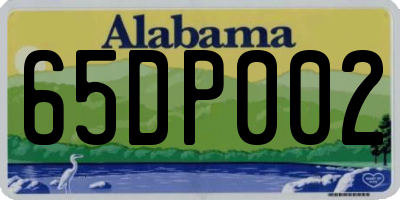 AL license plate 65DP002