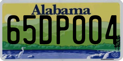 AL license plate 65DP004