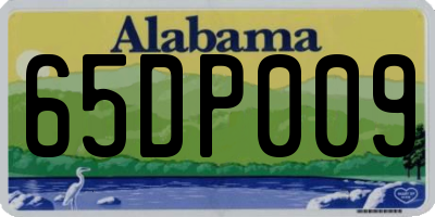 AL license plate 65DP009