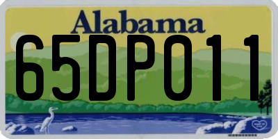 AL license plate 65DP011