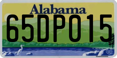 AL license plate 65DP015