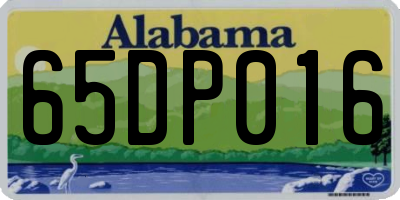 AL license plate 65DP016