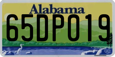AL license plate 65DP019