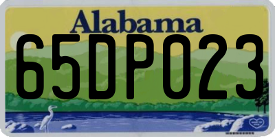 AL license plate 65DP023