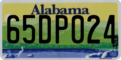 AL license plate 65DP024