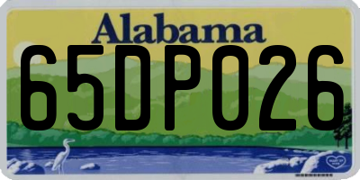 AL license plate 65DP026
