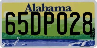 AL license plate 65DP028