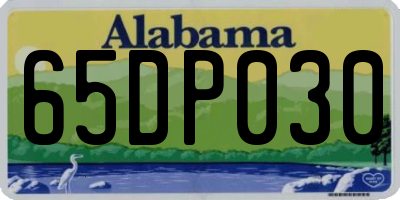 AL license plate 65DP030