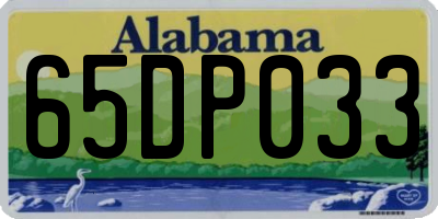 AL license plate 65DP033