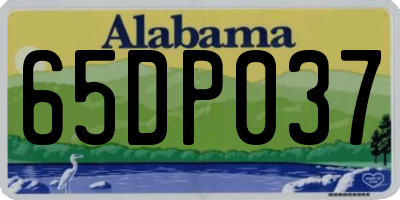 AL license plate 65DP037