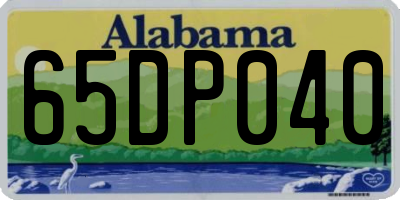 AL license plate 65DP040