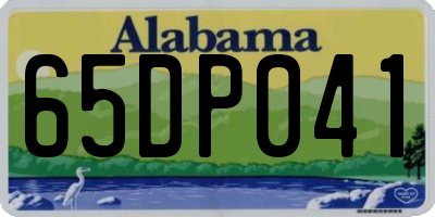 AL license plate 65DP041