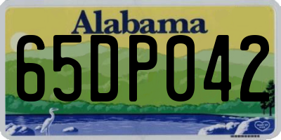 AL license plate 65DP042
