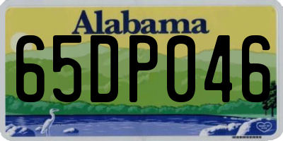 AL license plate 65DP046