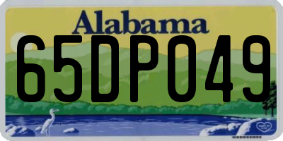 AL license plate 65DP049