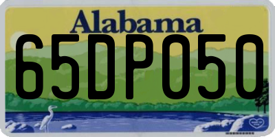 AL license plate 65DP050