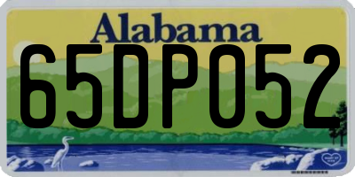AL license plate 65DP052