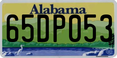 AL license plate 65DP053